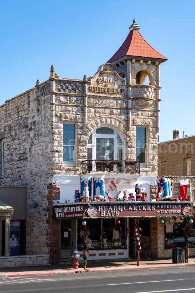 Old Bank in Fredericksburg, Texas A4-27161 - Mansfield Photography