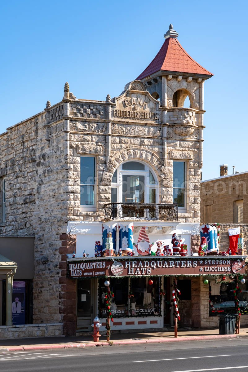 Old Bank In Fredericksburg, Texas A4-27161