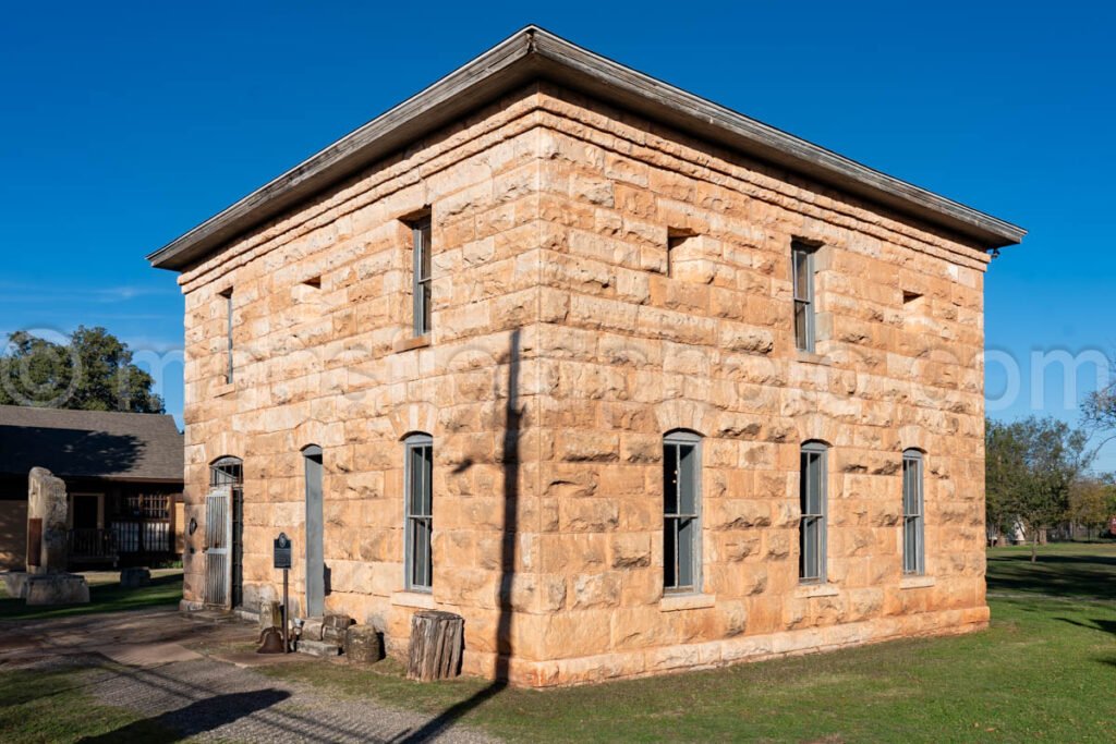 Historic Village in Buffalo Gap, Texas, Original Taylor County Courthouse A4-27556 - Mansfield Photography