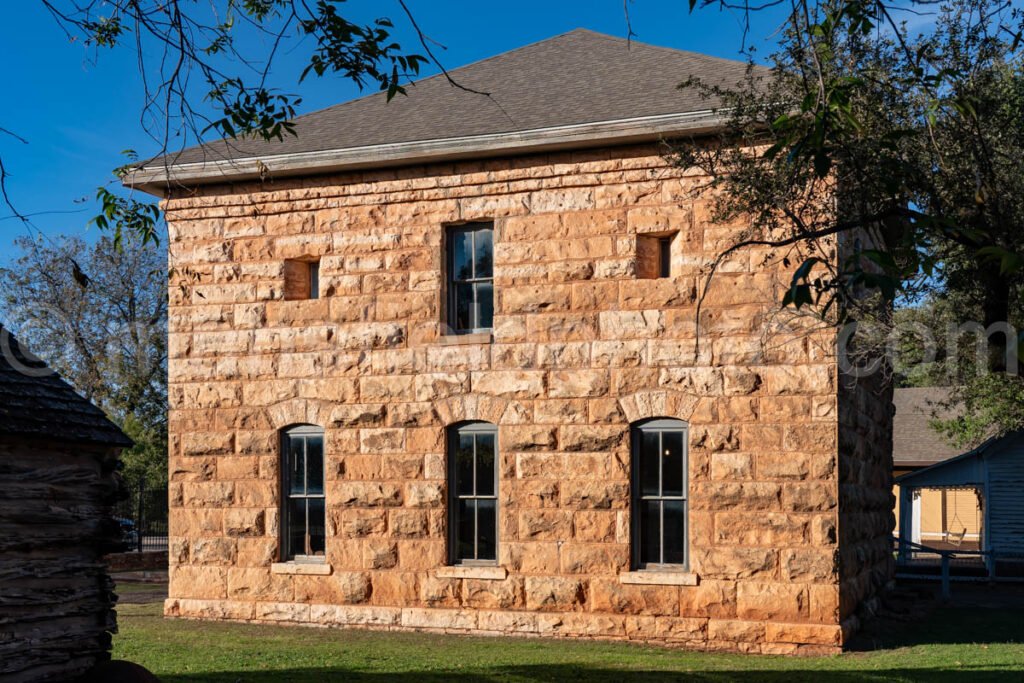 Historic Village in Buffalo Gap, Texas, Original Taylor County Courthouse A4-27565 - Mansfield Photography