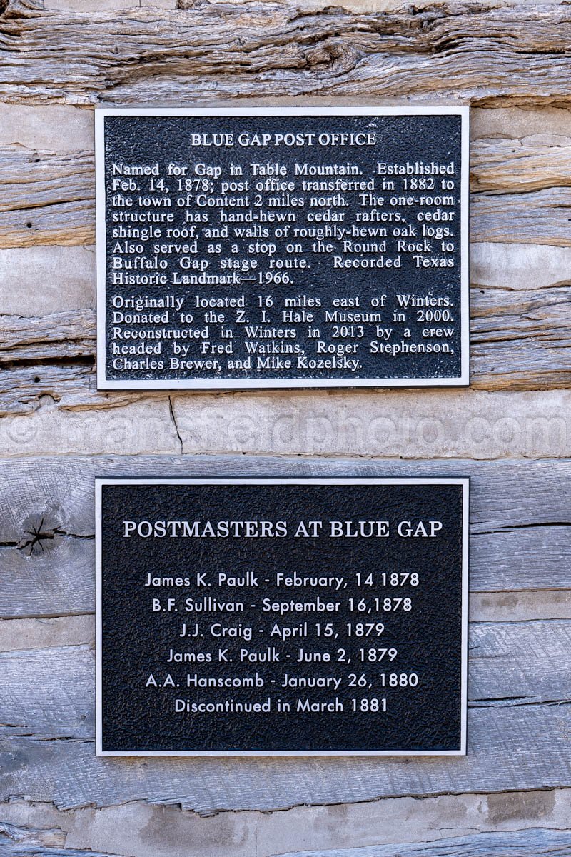 Blue Gap Post Office in Winters, Texas A4-27782