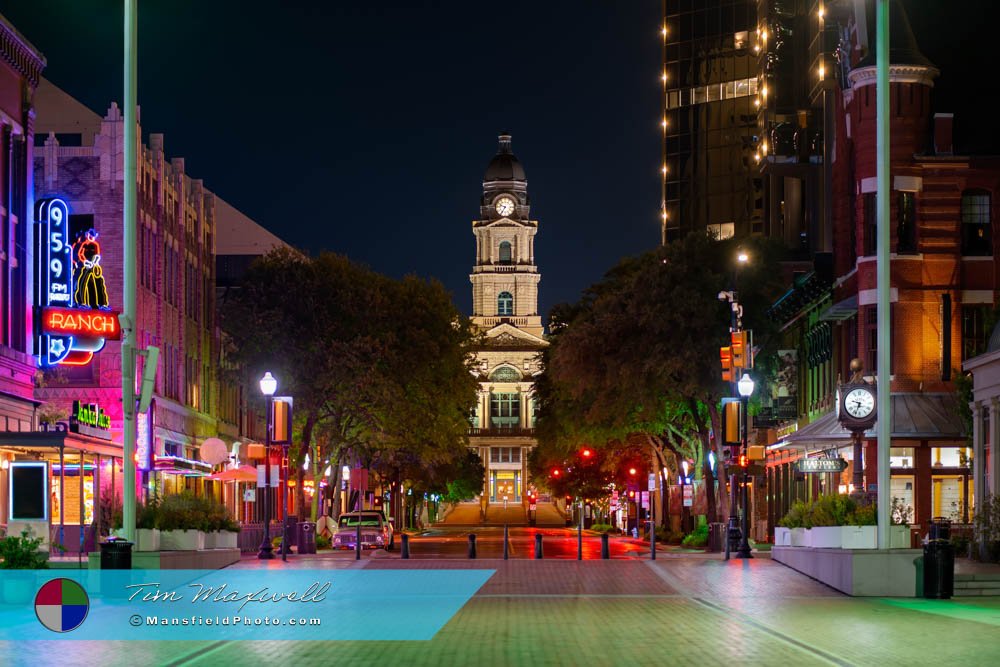 Bracketing The Tarrant County Courthouse, Fort Worth With Perspective Compression - The Final Image