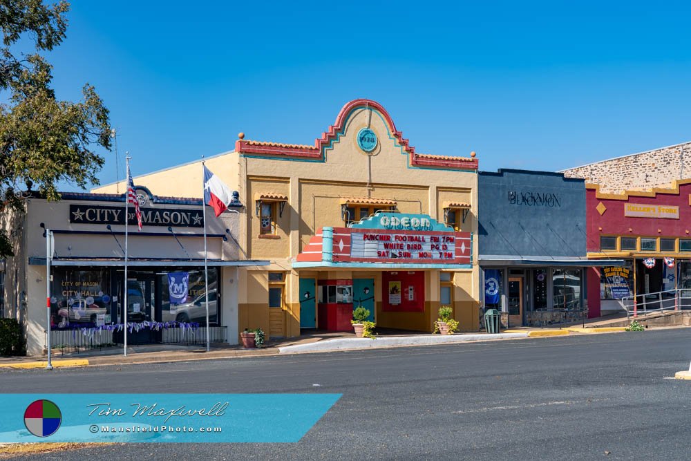 The Odeon Theatre in Mason, Texas