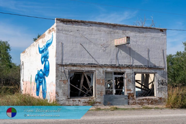 Ghostly Downtown of Wingate, Texas