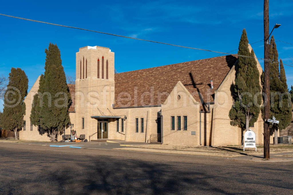 Methodist Church in Groom, Texas A4-28073 - Mansfield Photography