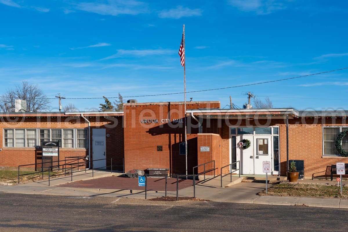 City Hall in Groom, Texas A4-28074