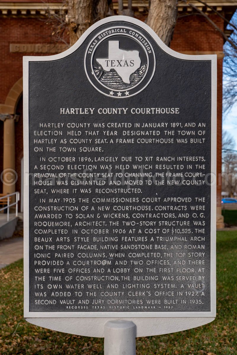 Channing, Texas, Hartley County Courthouse A4-28213