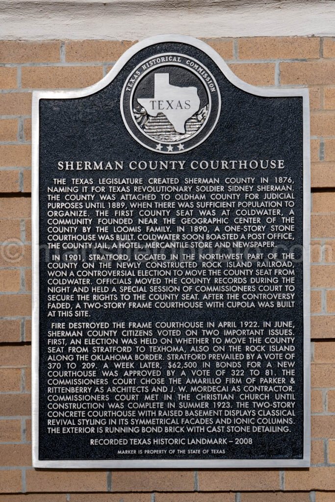 Stratford, Texas, Sherman County Courthouse A4-28258 - Mansfield Photography