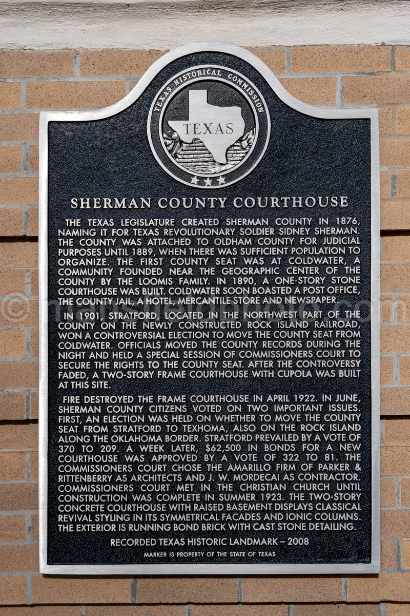 Stratford, Texas, Sherman County Courthouse A4-28258