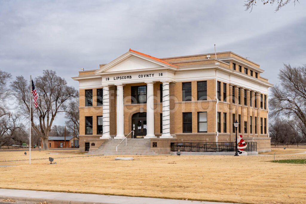 Lipscomb, Texas, Lipscomb County Courthouse A4-28354 - Mansfield Photography