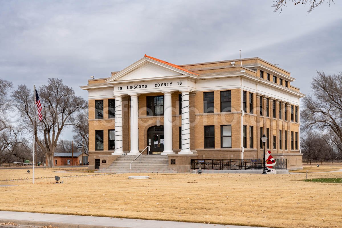 Lipscomb, Texas, Lipscomb County Courthouse A4-28354