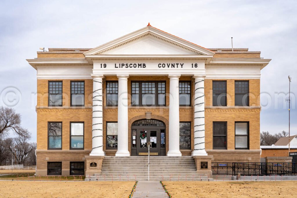 Lipscomb, Texas, Lipscomb County Courthouse A4-28355 - Mansfield Photography