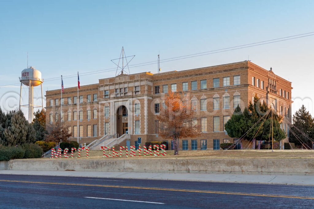 Stinnett, Texas, Hutchinson County Courthouse A4-28446 - Mansfield Photography