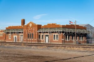Old Santa Fe Railroad Depot In Panhandle, Texas A4-28495 - Mansfield Photography