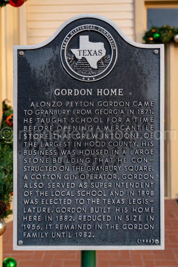 Historic Gordon Home in Granbury, Texas A4-28644 - Mansfield Photography