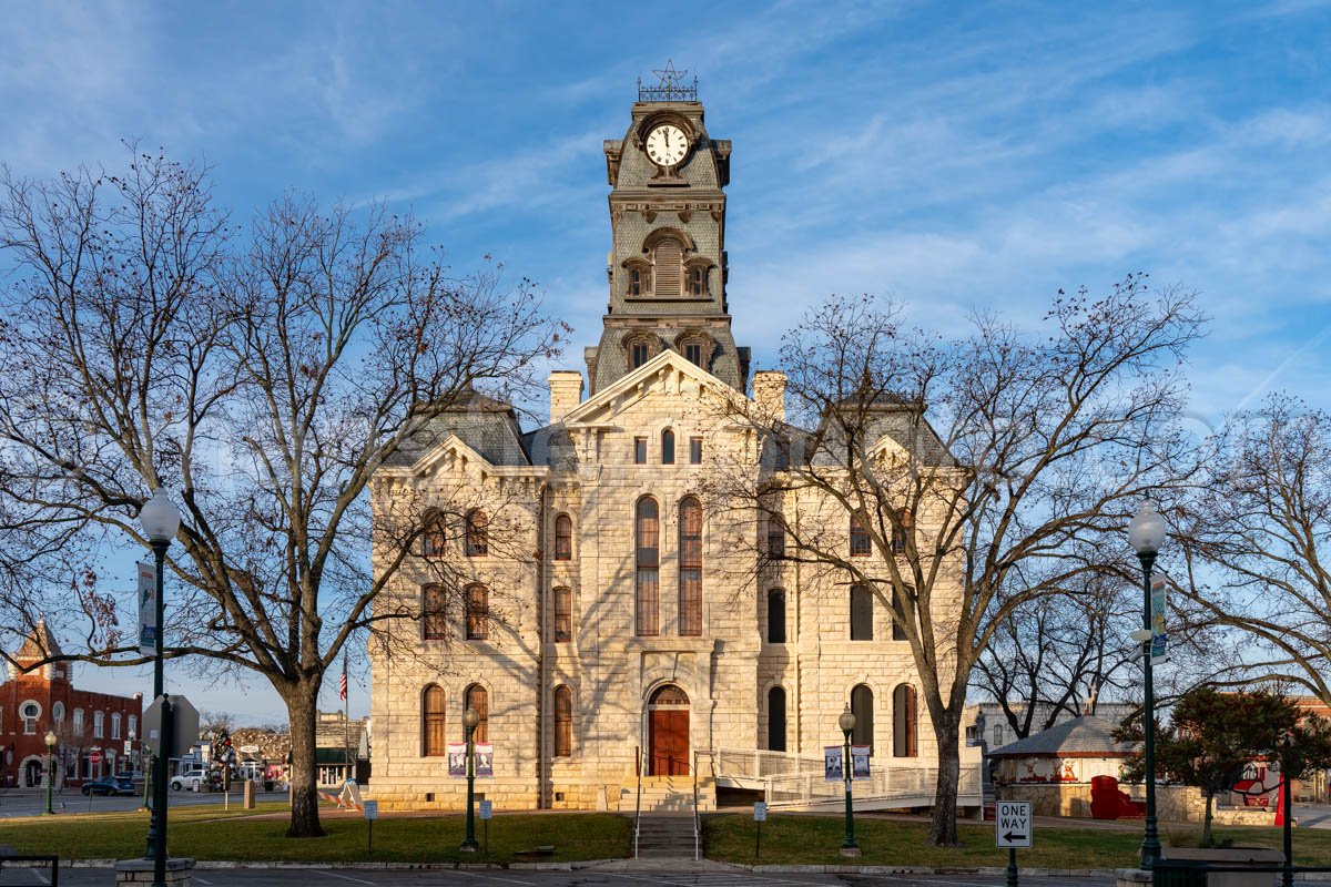 Granbury, Texas, Hood County Courthouse A4-28676