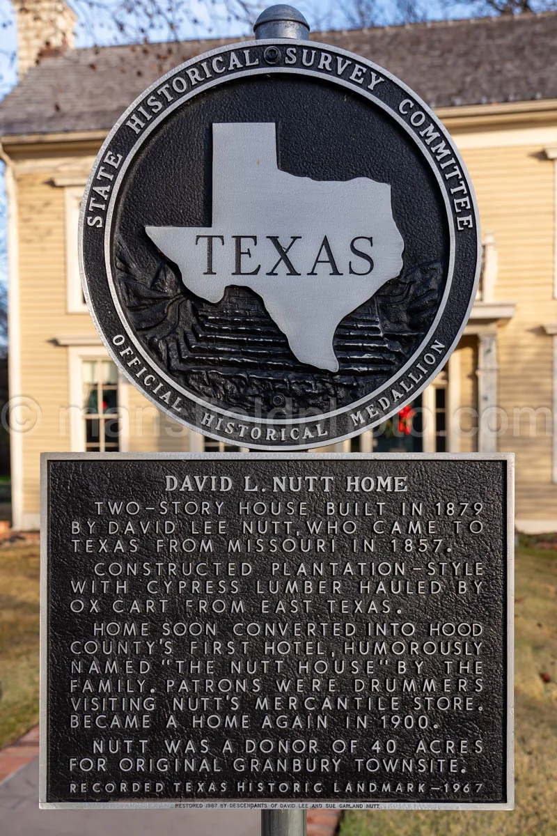 Historic David Nutt Home In Granbury, Texas A4-28694