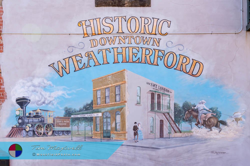 Mural in Weatherford, Texas