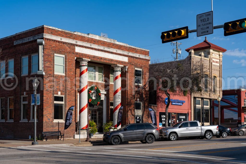 Historic National Bank in Ennis, Texas A4-28777 - Mansfield Photography