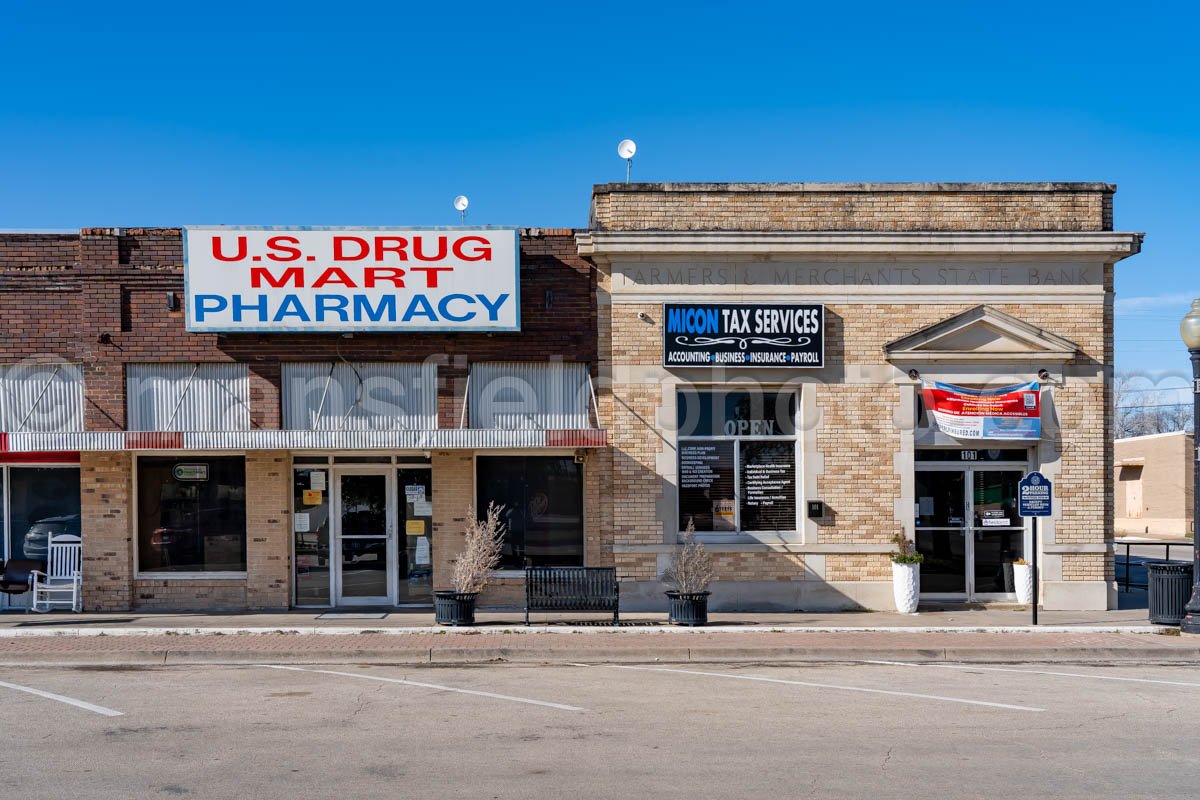 Historic Farmer’s and Merchants State Bank in Ferris, Texas A4-28797