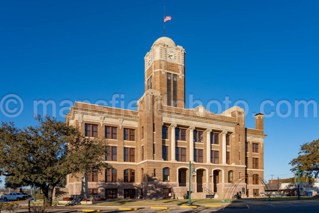 Cleburne, Texas, Johnson County Courthouse A4-28817 - Mansfield Photography