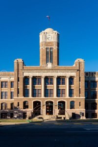 Cleburne, Texas, Johnson County Courthouse A4-28820 - Mansfield Photography