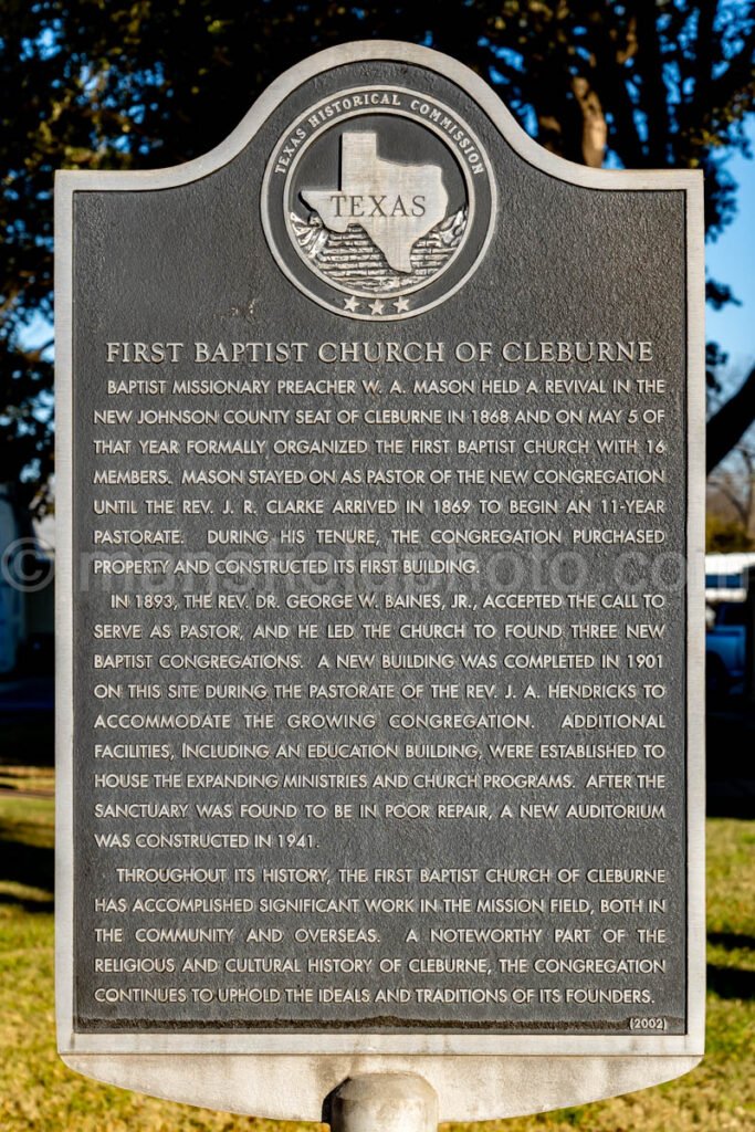 First Baptist Church in Cleburne, Texas A4-28840 - Mansfield Photography