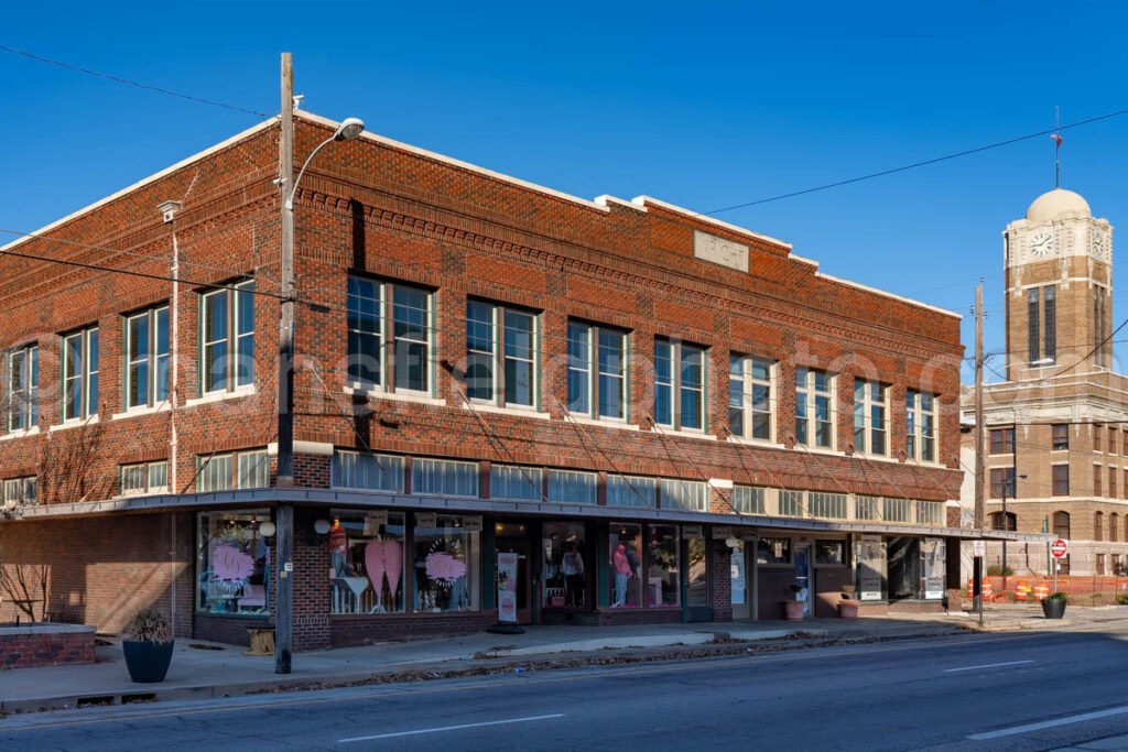 Wright Plaza Building in Cleburne, Texas A4-28853 - Mansfield Photography