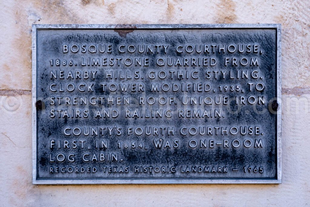 Meridian, Texas, Bosque County Courthouse A4-28895 - Mansfield Photography