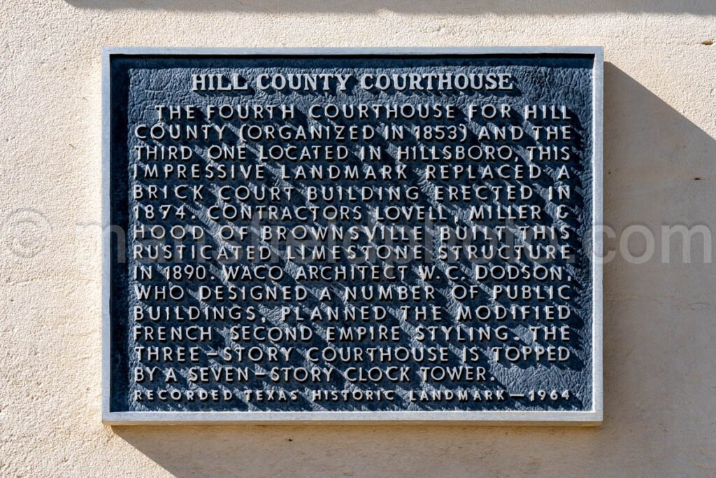 Hillsboro, Texas, Hill County Courthouse A4-28934 - Mansfield Photography