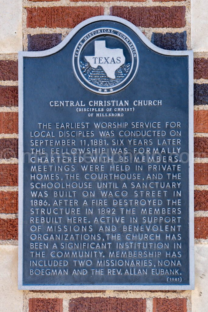 Central Christian Church in Hillsboro, Texas A4-28949 - Mansfield Photography