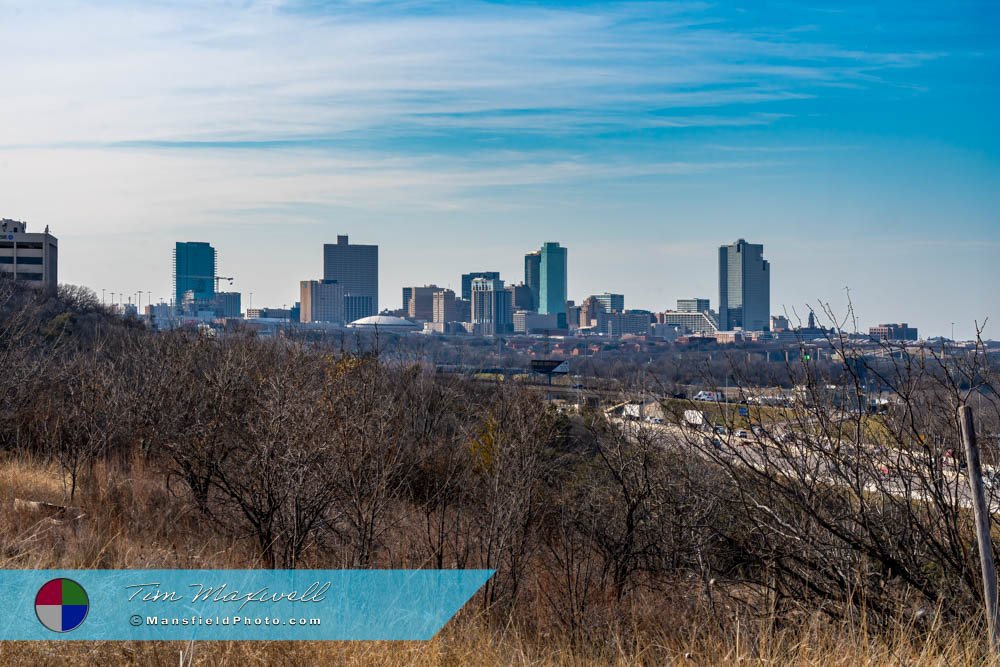 Fort Worth Skyline Highway View