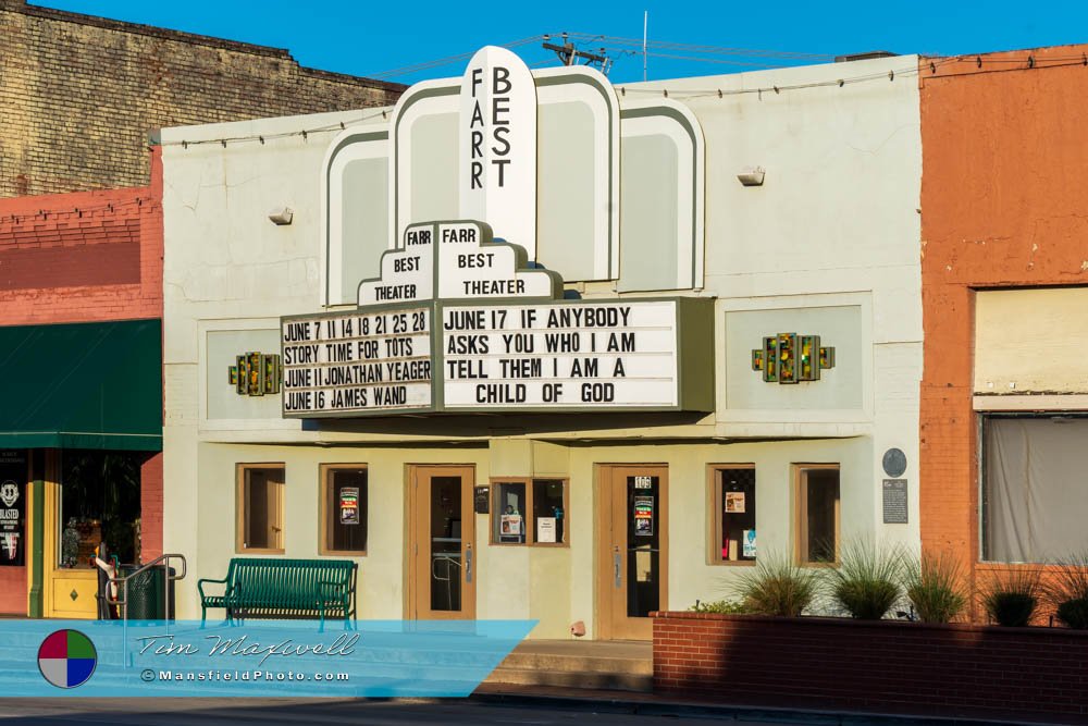 Farr Best Theatre in Downtown Mansfield, TX