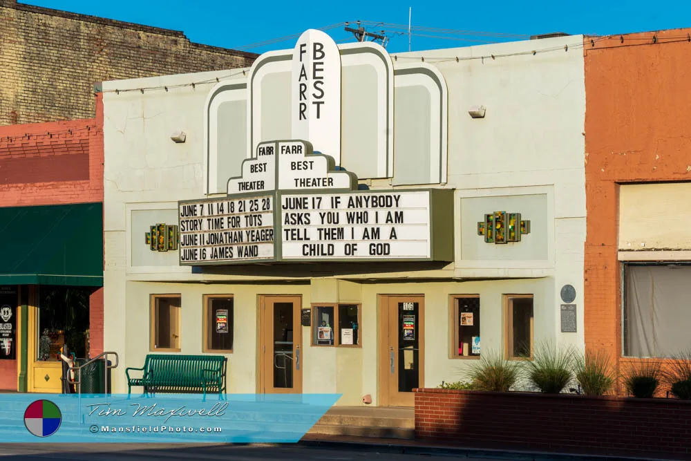 Farr Best Theatre in Downtown Mansfield, TX