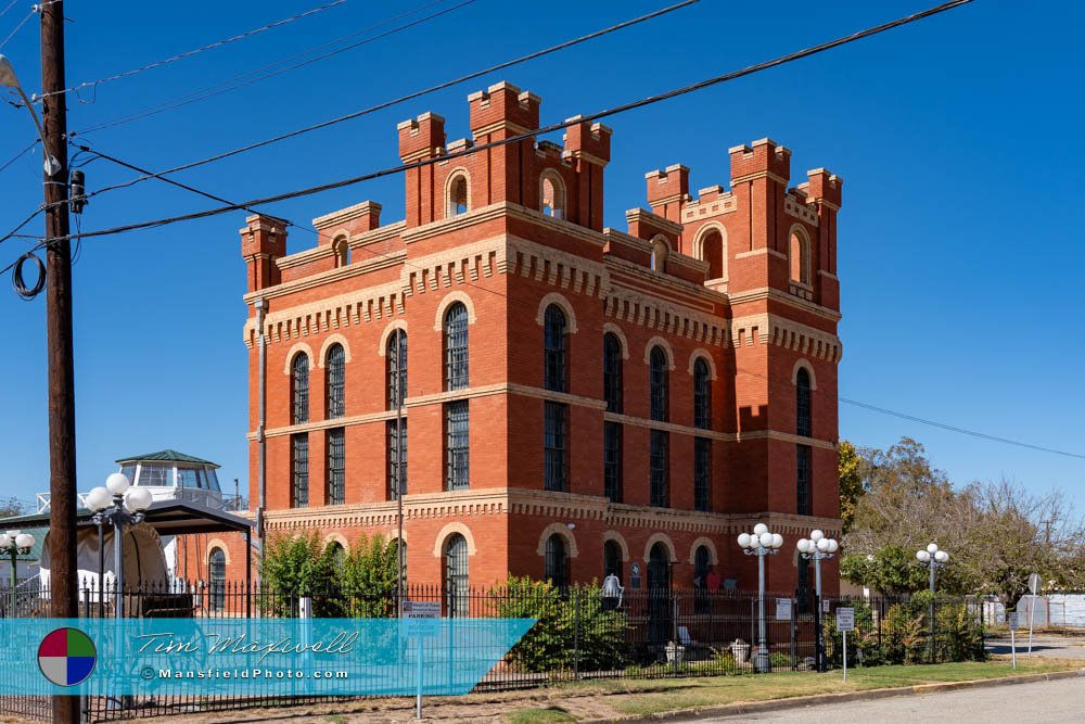 Before Wires and Cable Were Removed from the Old Jail in Brady, Texas