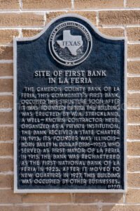 Old Bank In La Feria, Texas A4-29985 - Mansfield Photography