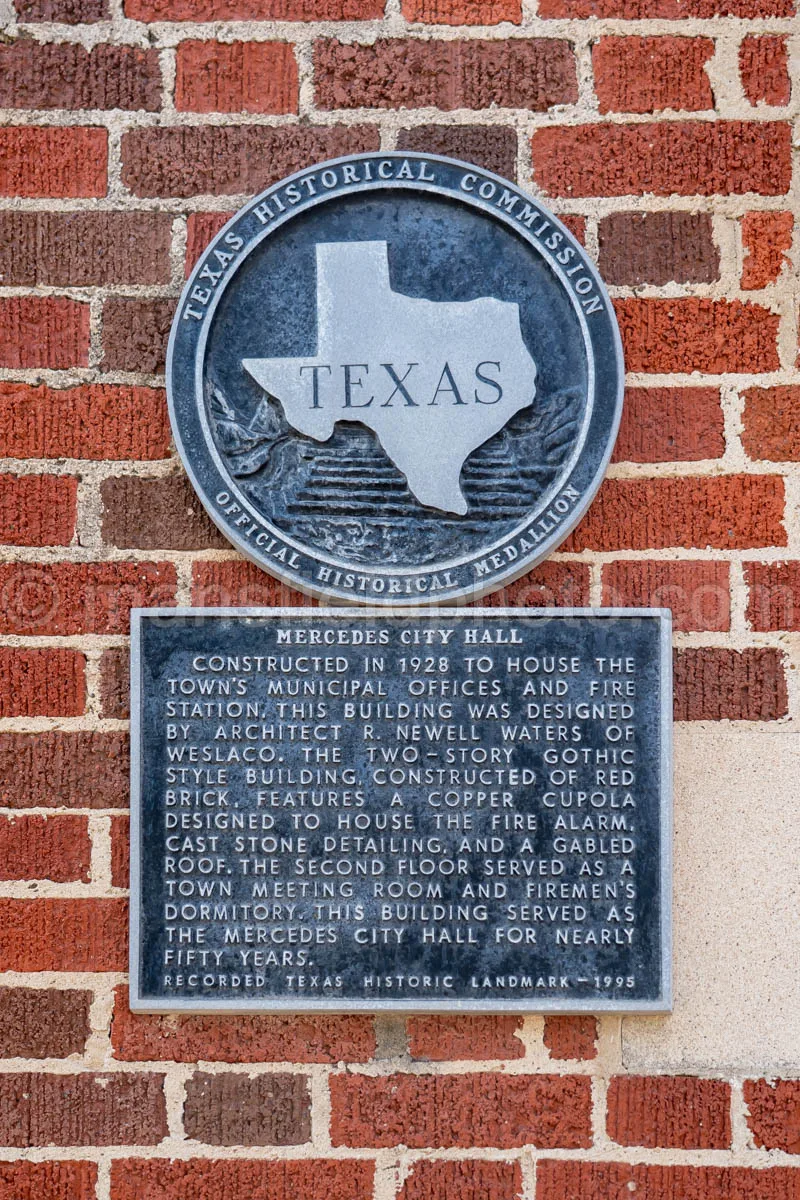 Old City Hall and Firehouse in Mercedes, Texas A4-30004