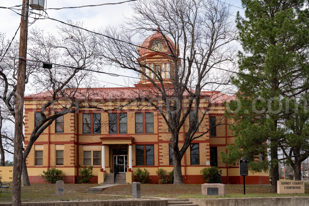 Brackettville, Texas, Kinney County Courthouse A4-30338