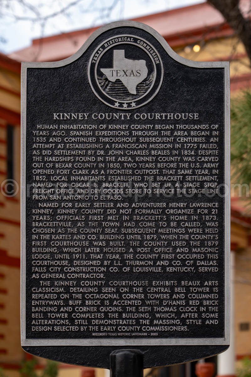 Brackettville, Texas, Kinney County Courthouse A4-30340