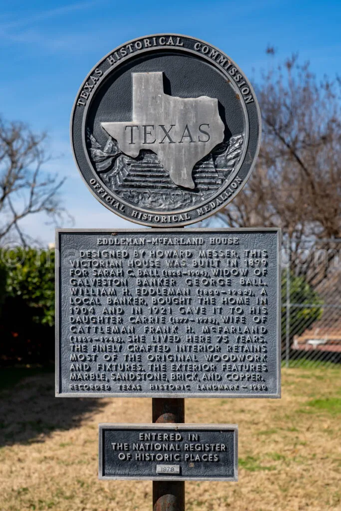 Eddleman-Mcfarland House in Fort Worth, Texas A4-30388 - Mansfield Photography