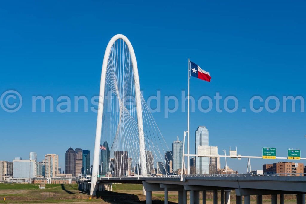 Margaret Hunt Hill Bridge in Dallas, Texas A4-30454 - Mansfield Photography