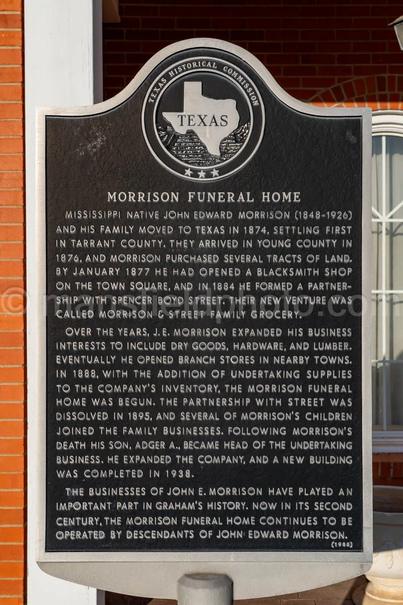 Morrison Funeral Home In Graham, Texas A4-30494