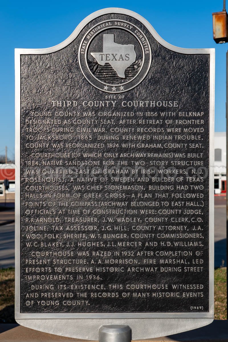 Graham, Texas, Young County Courthouse A4-30516