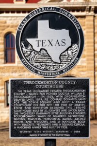 Throckmorton, Texas, Throckmorton County Courthouse A4-30566 - Mansfield Photography