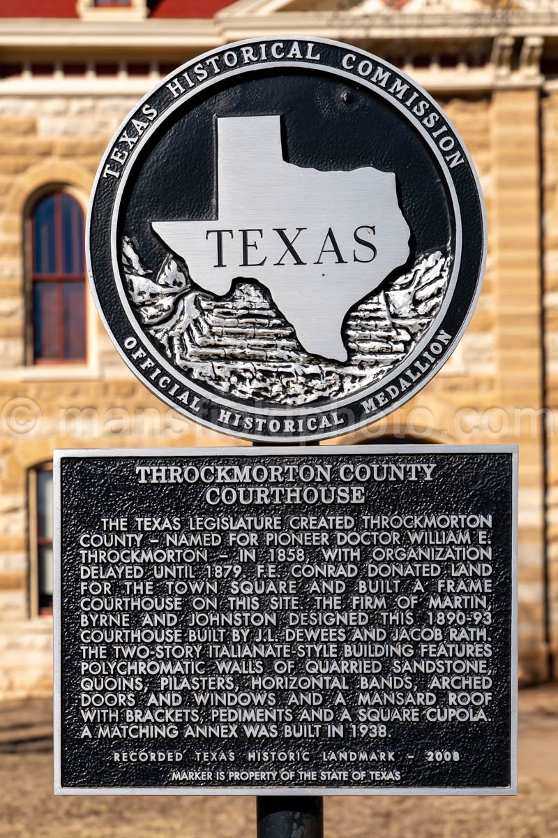 Throckmorton, Texas, Throckmorton County Courthouse A4-30566