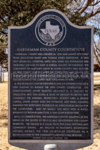 Quanah, Texas, Hardeman County Courthouse A4-30679 - Mansfield Photography