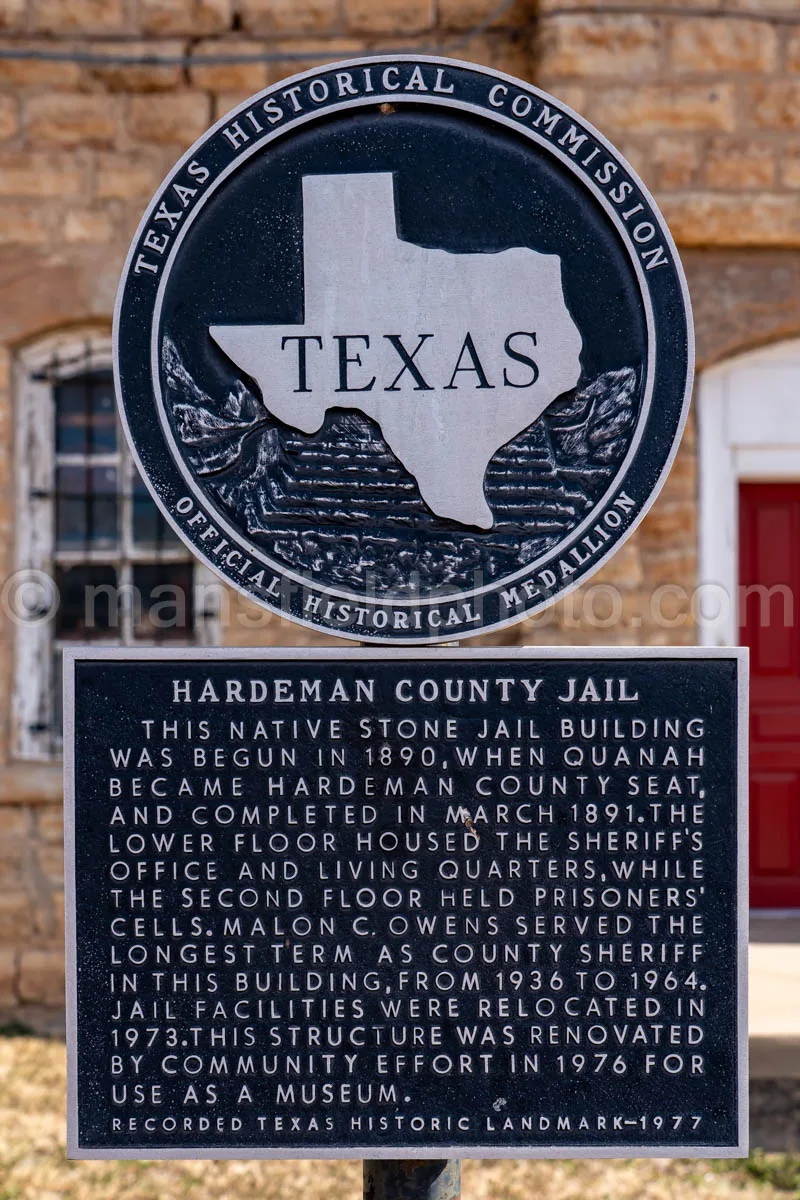 Quanah, Texas, County Jail A4-30695