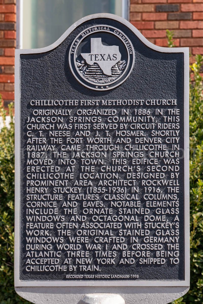 First Methodist Church in Chillicothe, Texas A4-30725