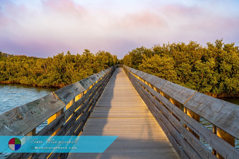 Boardwalk in South Padre Island, Texas