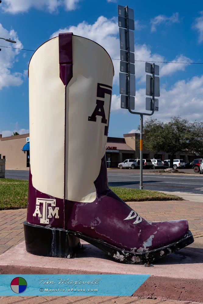 Texas A&M Boot in Mercedes, Texas